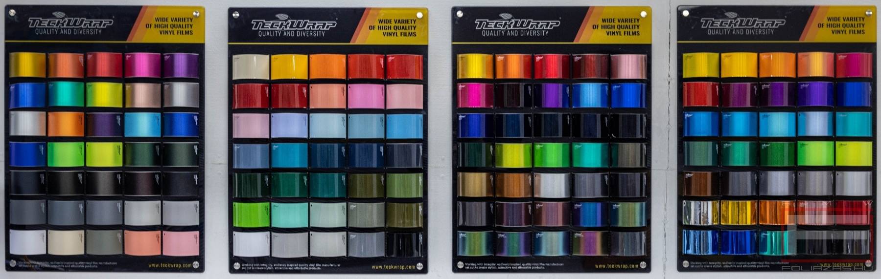 BMW fólia színválaszték illusztráció